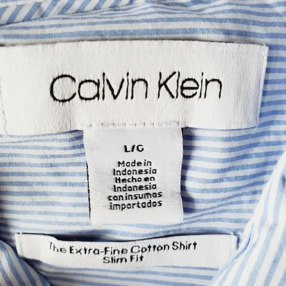 Lot of 3 Men’s Shirts Hollister & Calvin Klein Size Large Long Sleeve GUC - Picture 6 of 14